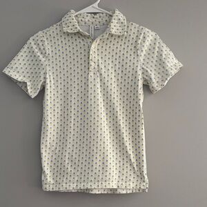 Janie and Jack Cream Polo with Yellow Accents